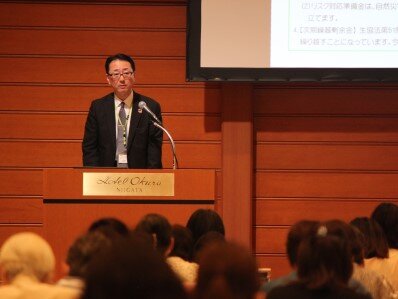 ▲議案提案する風間専務理事