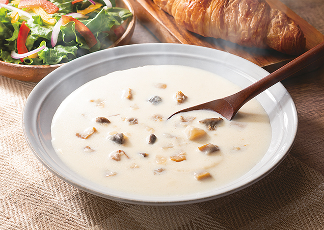 CO・OP 国産きのこを味わうクリーミーポタージュの調理例